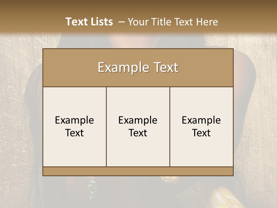 Albino Model Woman PowerPoint Template