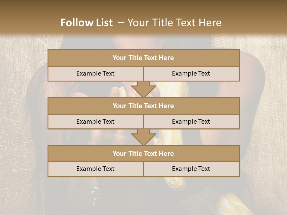 Albino Model Woman PowerPoint Template