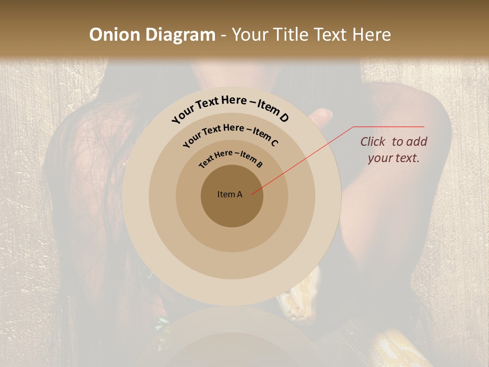 Albino Model Woman PowerPoint Template