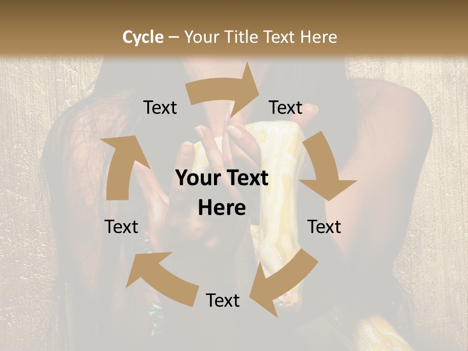 Albino Model Woman PowerPoint Template