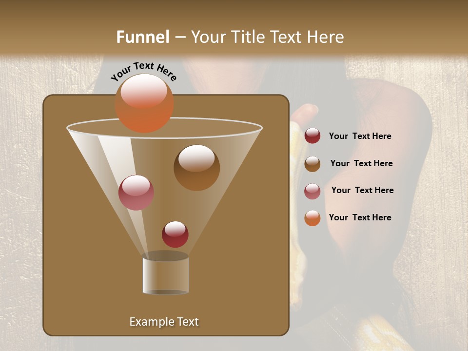 Albino Model Woman PowerPoint Template