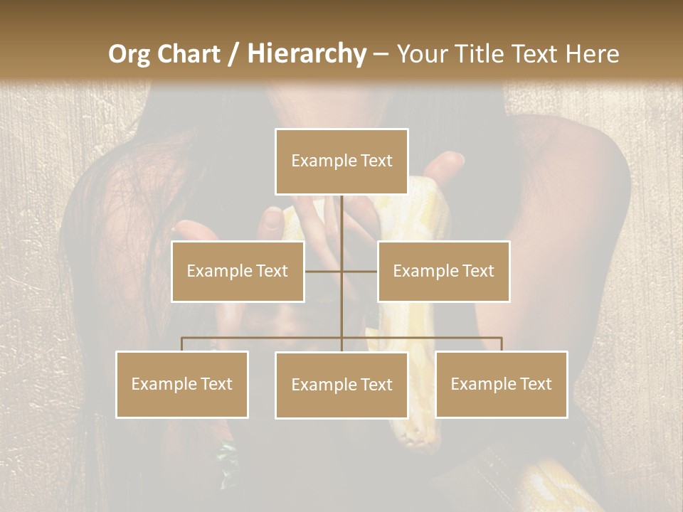 Albino Model Woman PowerPoint Template