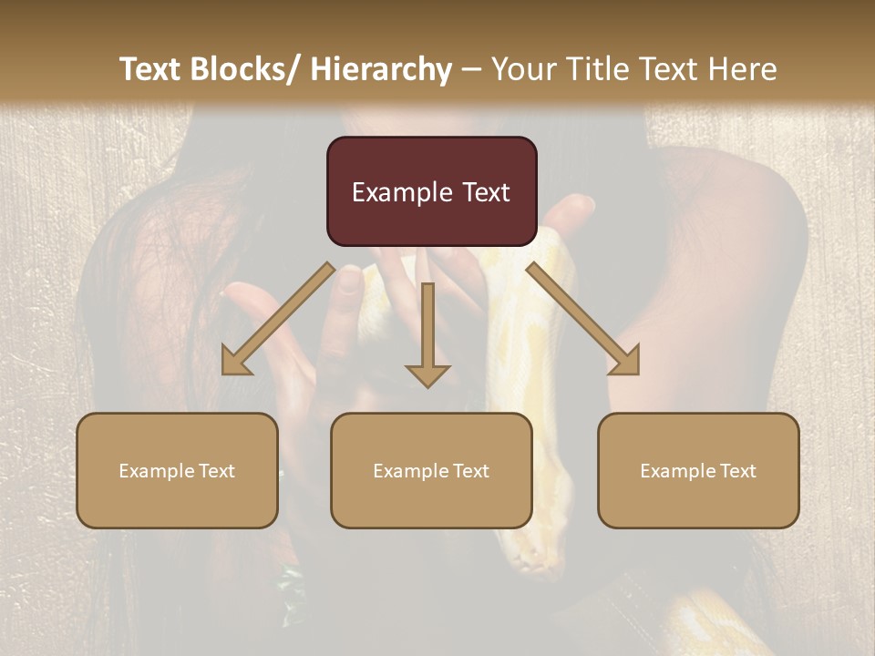Albino Model Woman PowerPoint Template