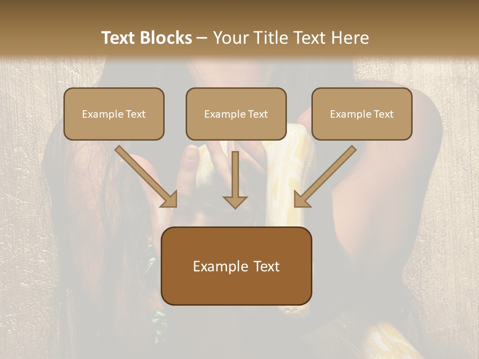 Albino Model Woman PowerPoint Template