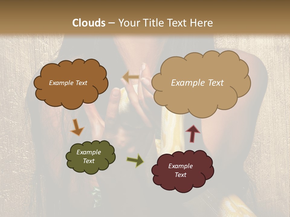 Albino Model Woman PowerPoint Template