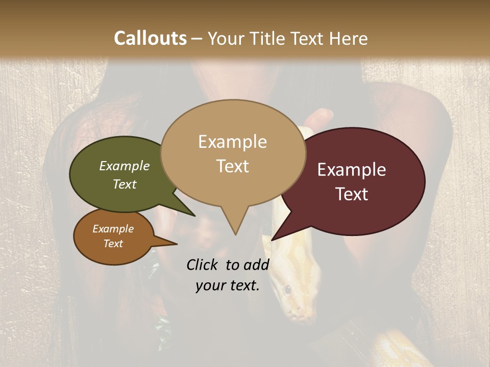 Albino Model Woman PowerPoint Template