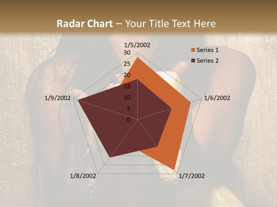 Albino Model Woman PowerPoint Template