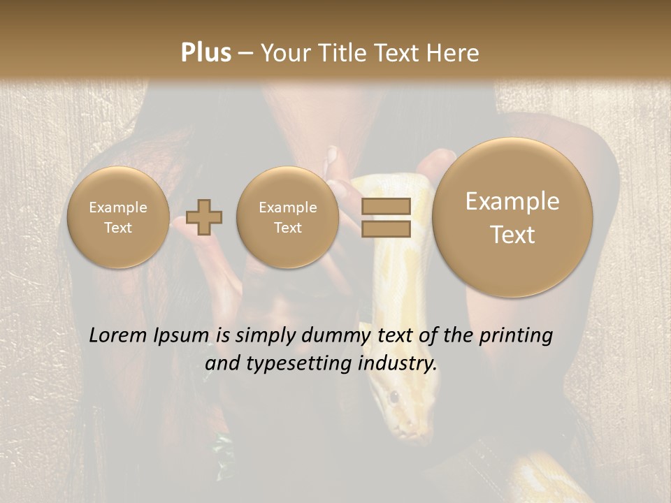 Albino Model Woman PowerPoint Template