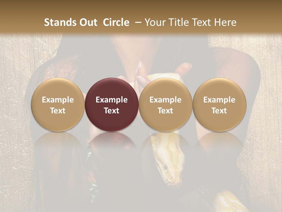 Albino Model Woman PowerPoint Template