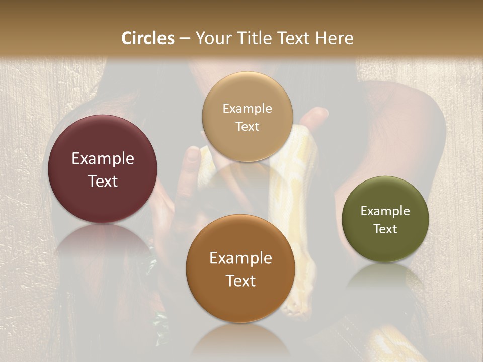 Albino Model Woman PowerPoint Template