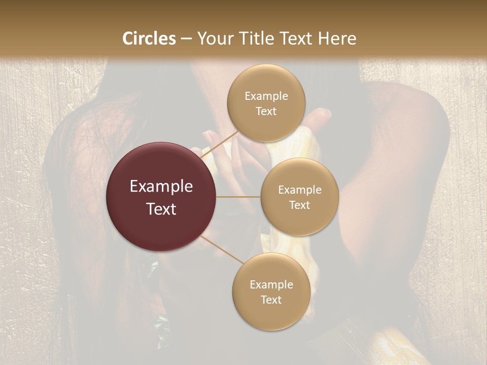 Albino Model Woman PowerPoint Template