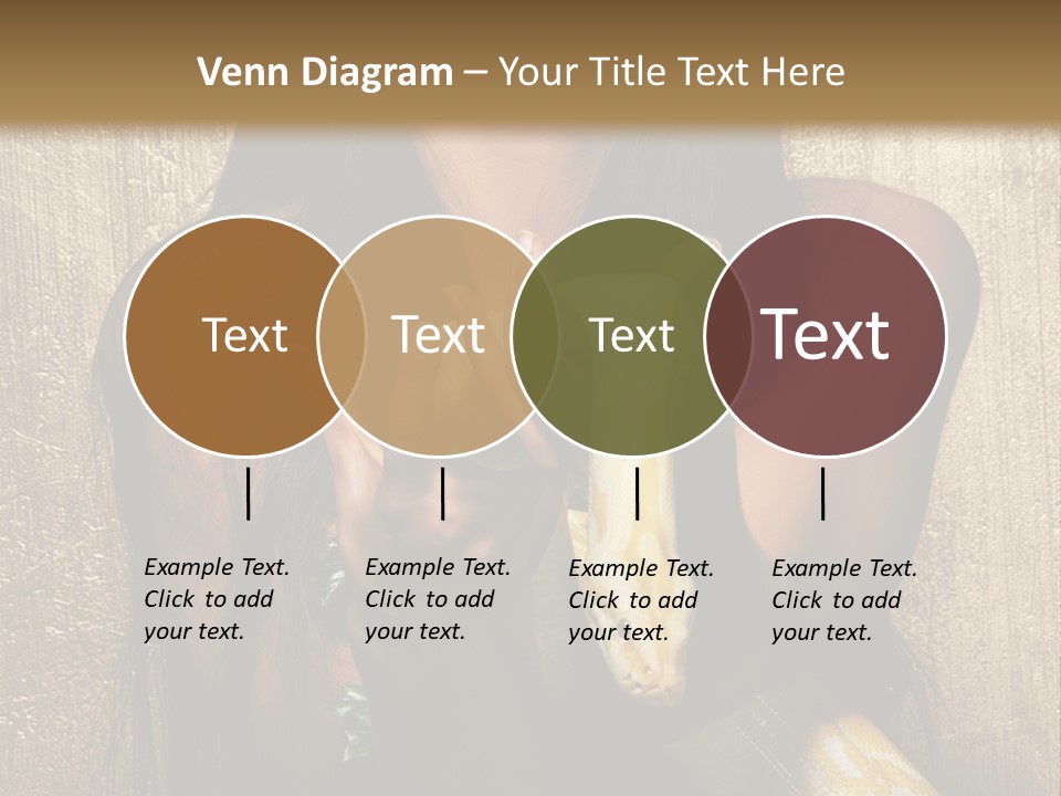 Albino Model Woman PowerPoint Template