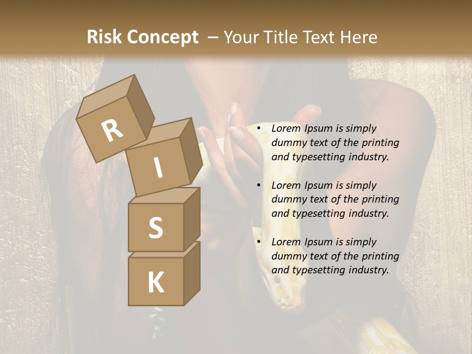 Albino Model Woman PowerPoint Template