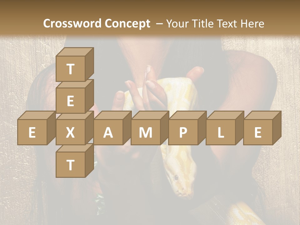 Albino Model Woman PowerPoint Template