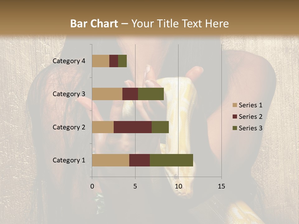 Albino Model Woman PowerPoint Template