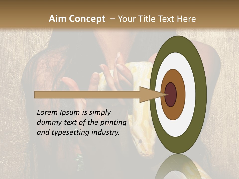 Albino Model Woman PowerPoint Template