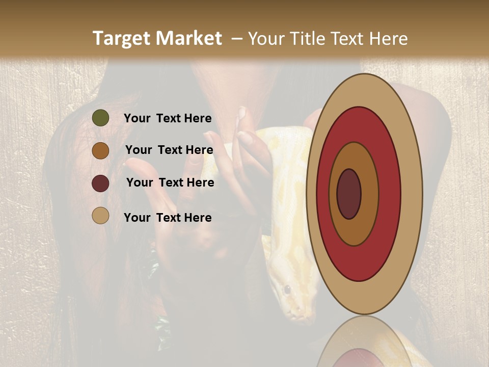 Albino Model Woman PowerPoint Template