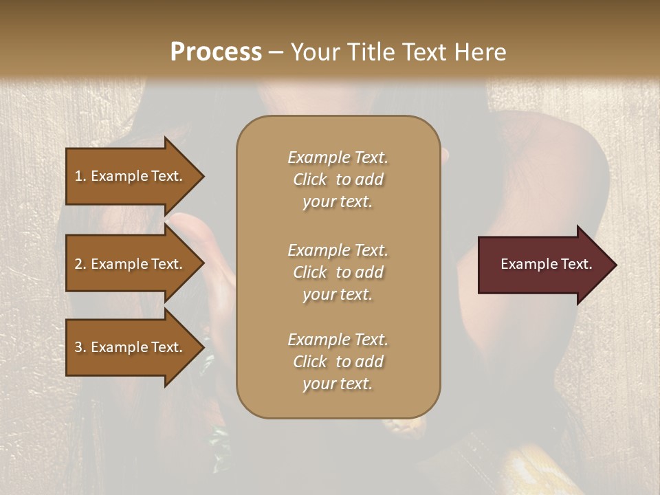Albino Model Woman PowerPoint Template