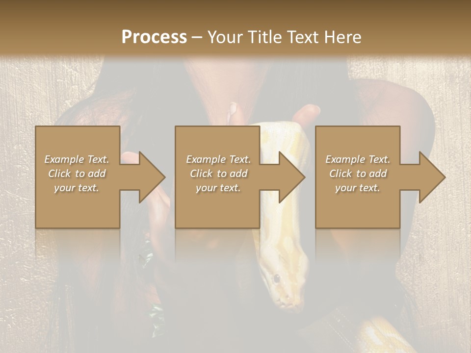 Albino Model Woman PowerPoint Template