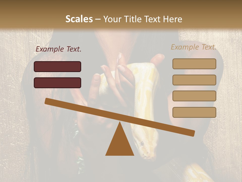 Albino Model Woman PowerPoint Template