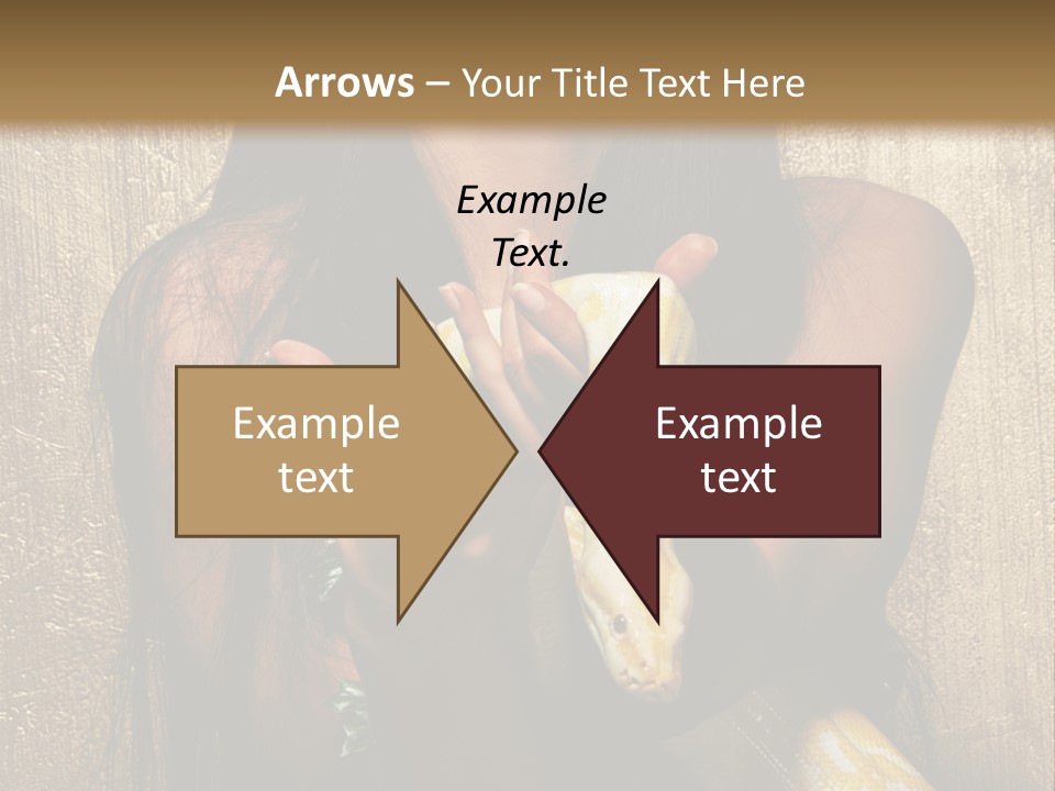Albino Model Woman PowerPoint Template