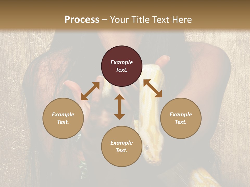 Albino Model Woman PowerPoint Template