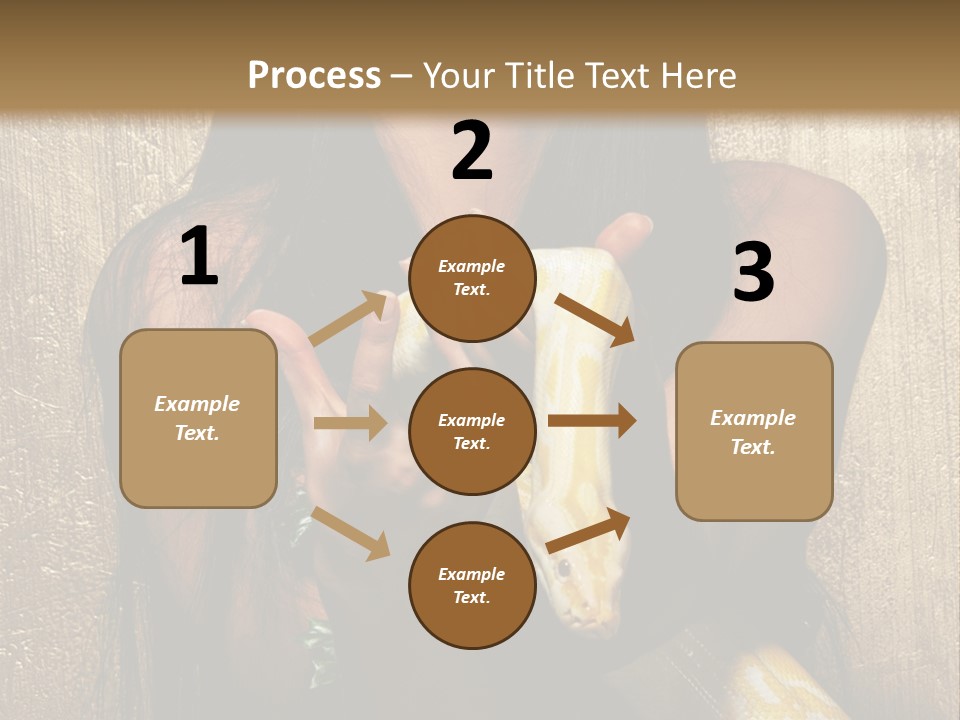 Albino Model Woman PowerPoint Template
