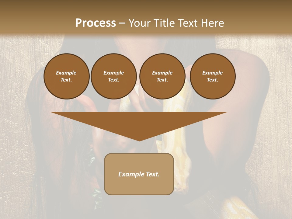 Albino Model Woman PowerPoint Template