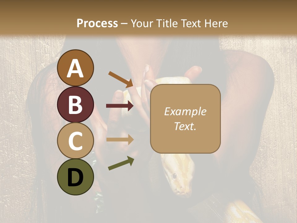 Albino Model Woman PowerPoint Template