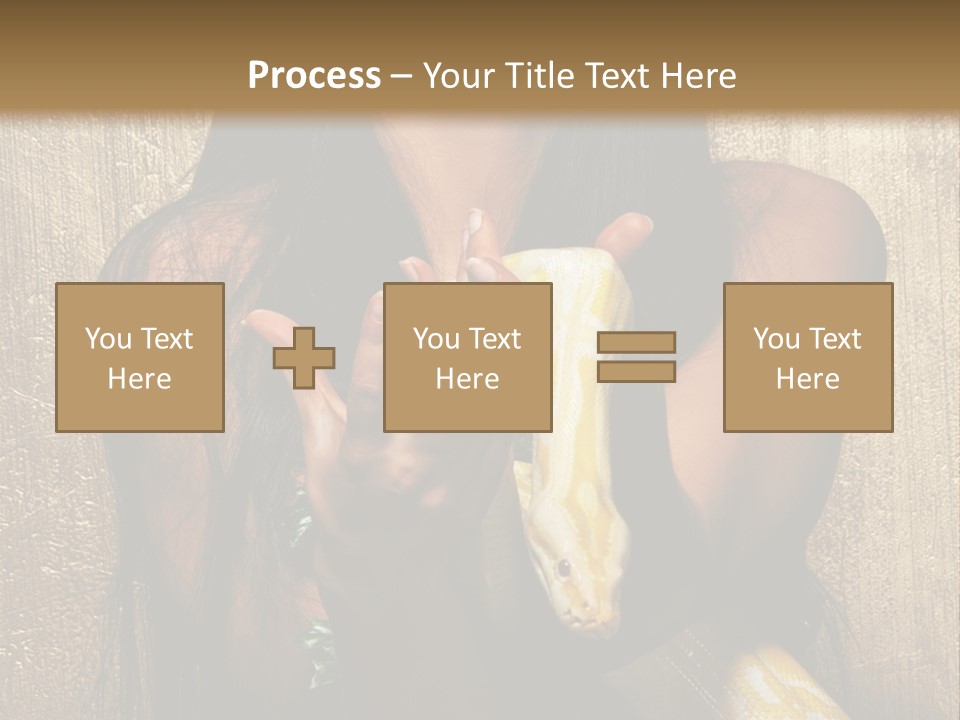 Albino Model Woman PowerPoint Template