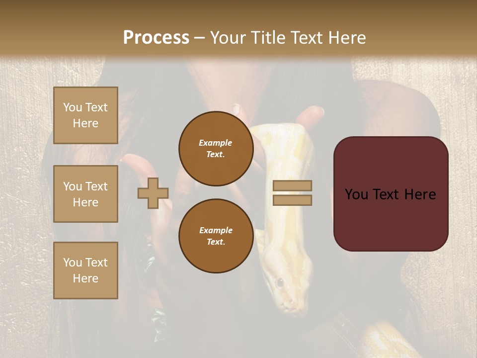 Albino Model Woman PowerPoint Template
