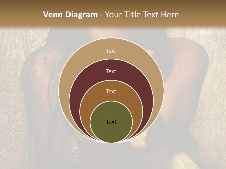 Albino Model Woman PowerPoint Template