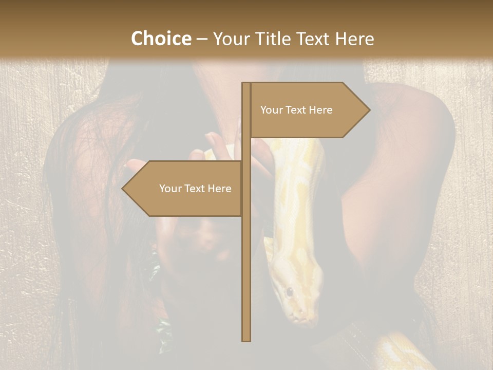 Albino Model Woman PowerPoint Template