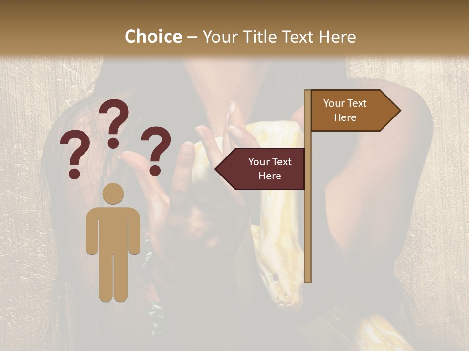 Albino Model Woman PowerPoint Template