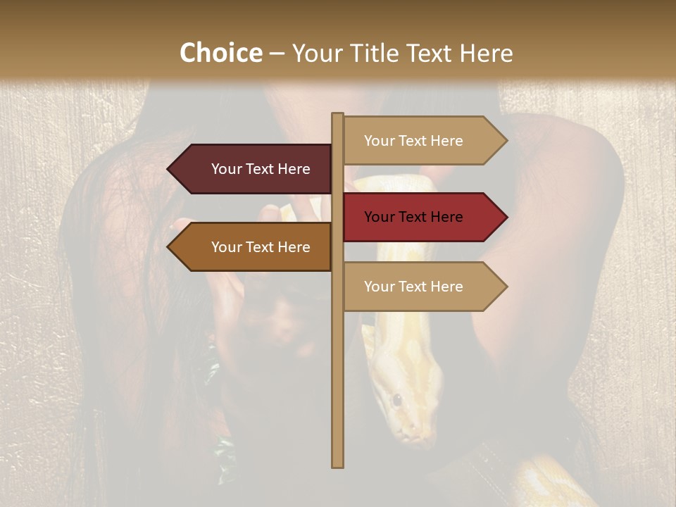 Albino Model Woman PowerPoint Template