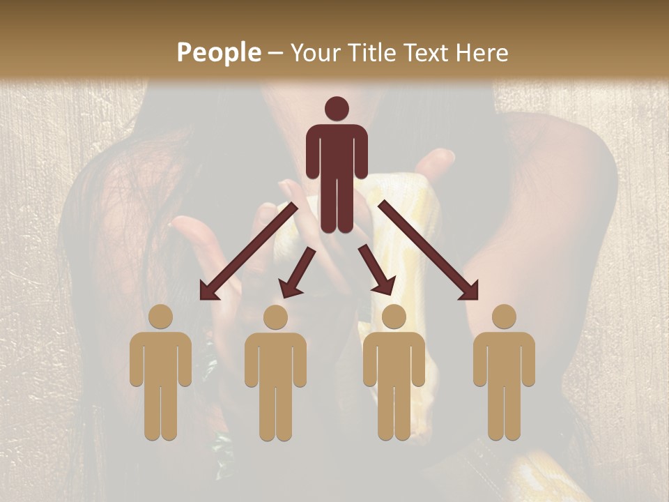 Albino Model Woman PowerPoint Template