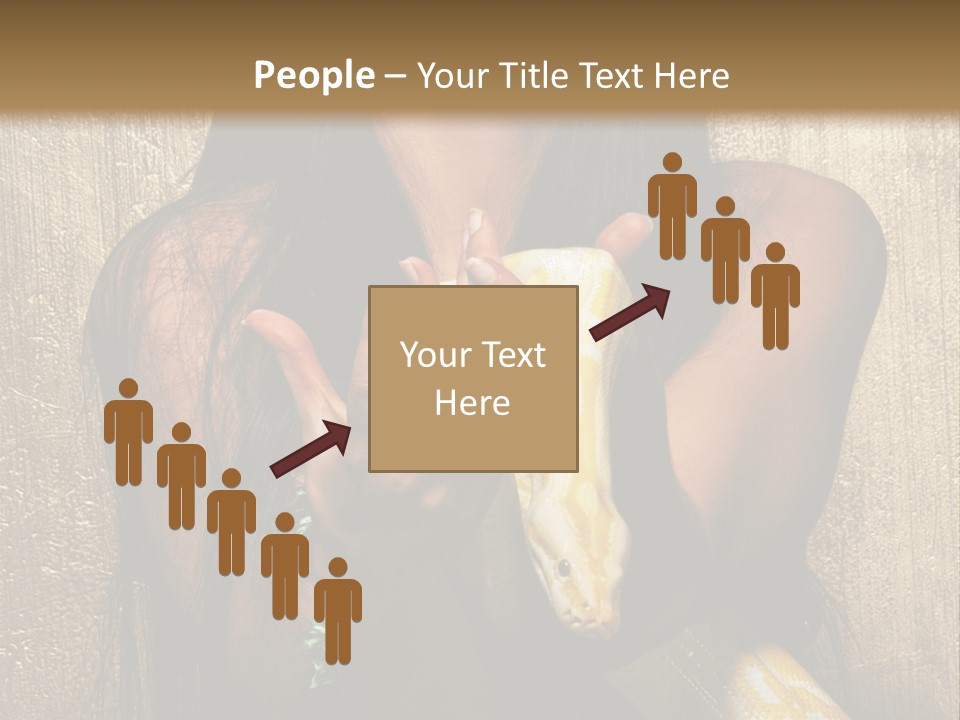 Albino Model Woman PowerPoint Template