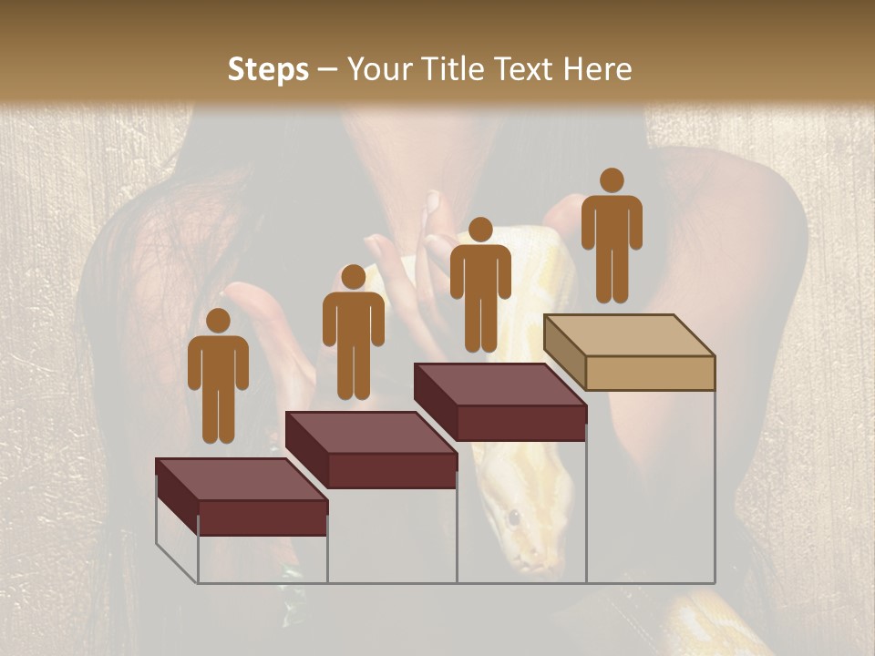 Albino Model Woman PowerPoint Template