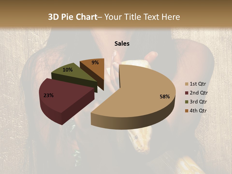 Albino Model Woman PowerPoint Template