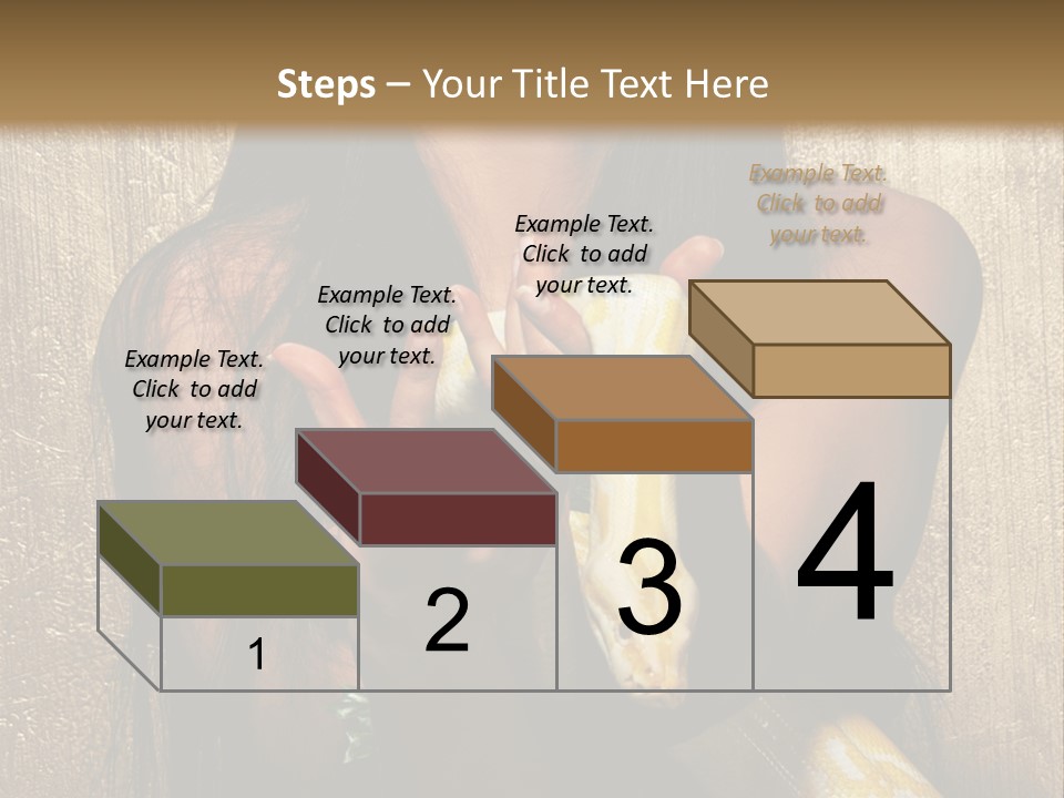 Albino Model Woman PowerPoint Template