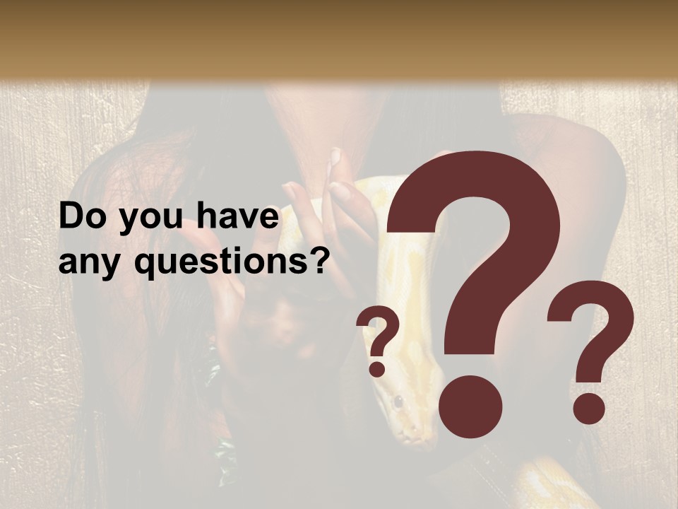 Albino Model Woman PowerPoint Template