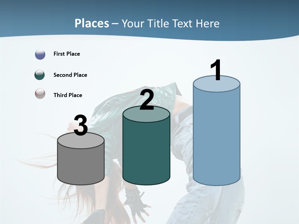 Young Girl Aerobics PowerPoint Template