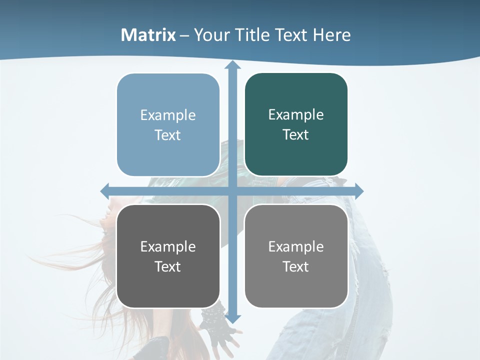 Young Girl Aerobics PowerPoint Template