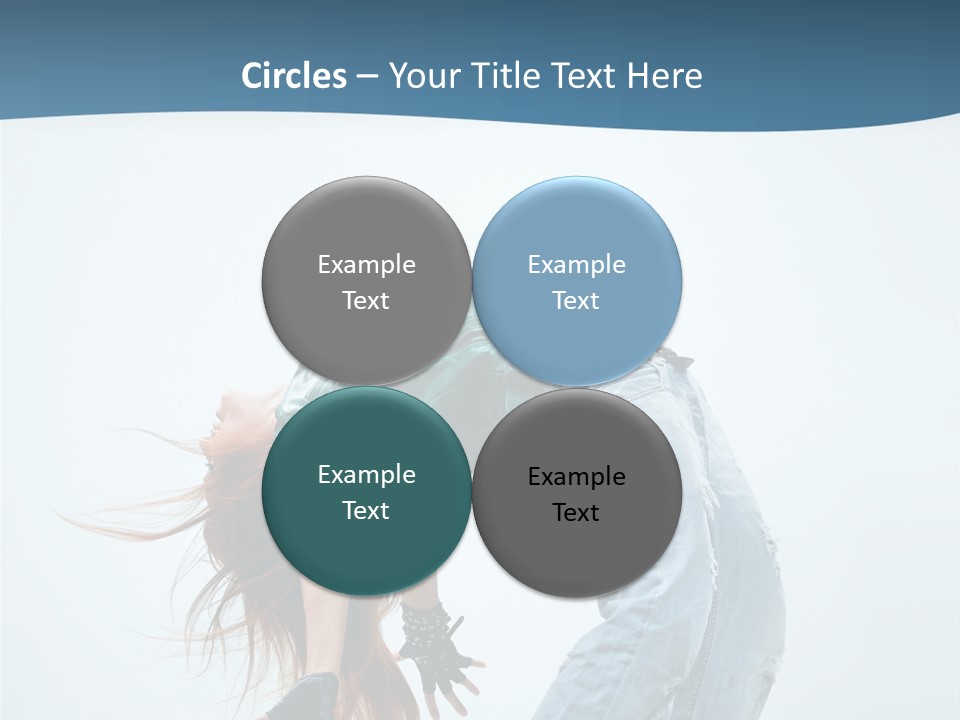 Young Girl Aerobics PowerPoint Template