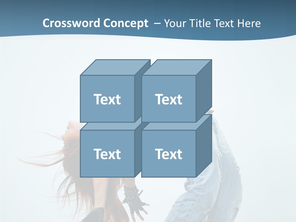 Young Girl Aerobics PowerPoint Template