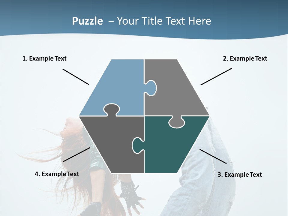 Young Girl Aerobics PowerPoint Template