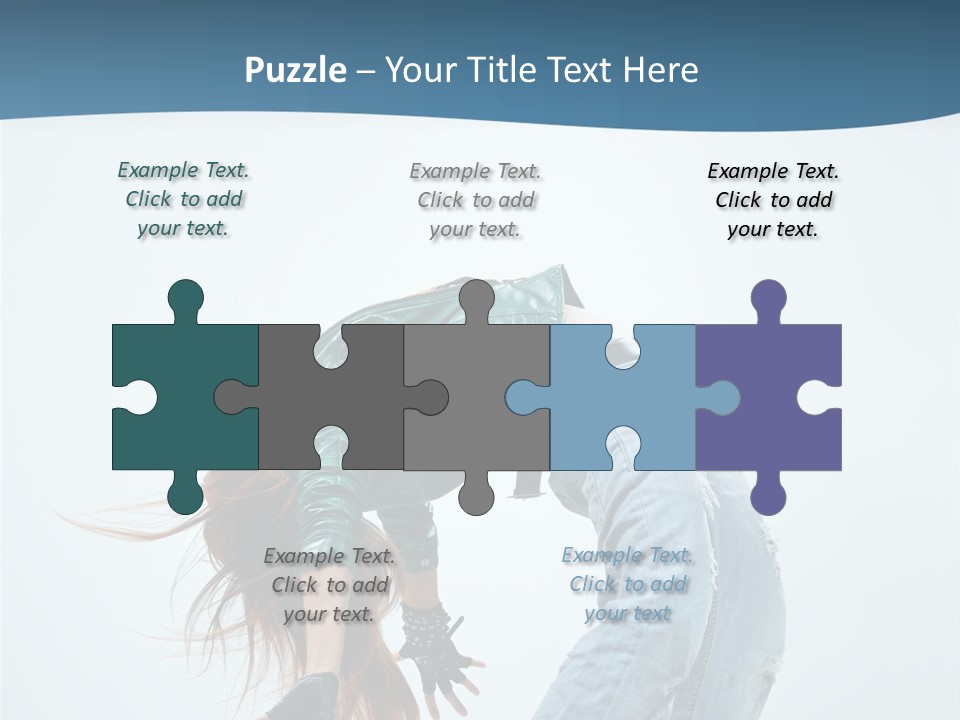 Young Girl Aerobics PowerPoint Template