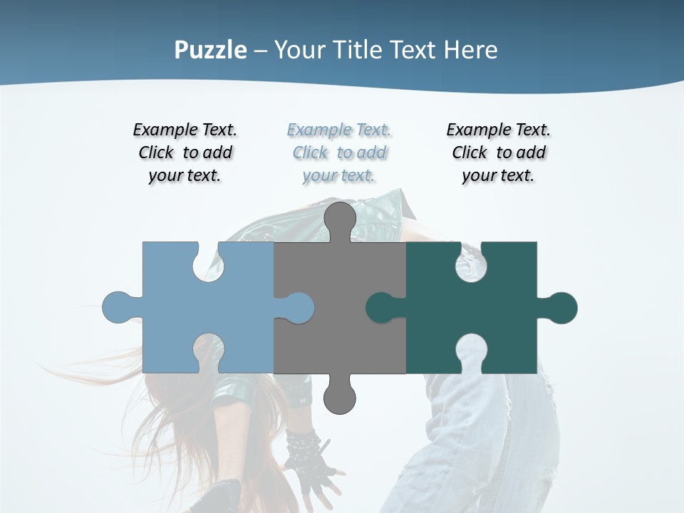 Young Girl Aerobics PowerPoint Template