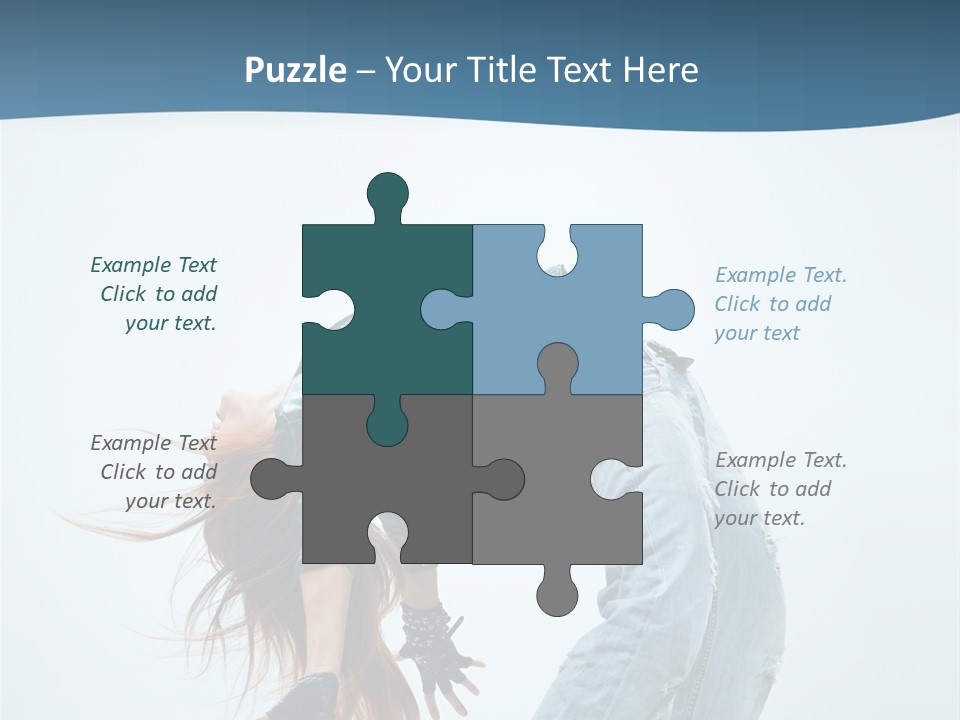 Young Girl Aerobics PowerPoint Template