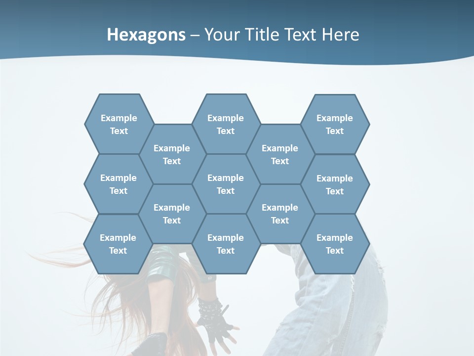 Young Girl Aerobics PowerPoint Template